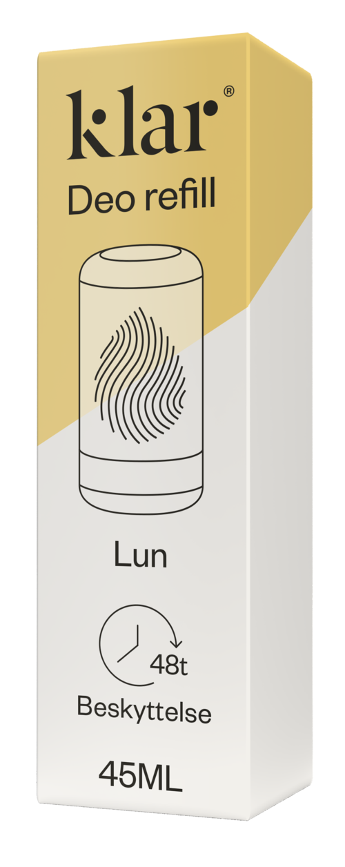 K-ler deodorant navulling met vingerafdrukontwerp, 45ml, houdt 48 uur, genaamd 'Lun'.