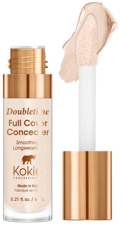 Ein Hautpflegeprodukt in einer klaren Flasche mit weißem und goldfarbenem Verschluss, zeigt einen Tupfer Creme.
