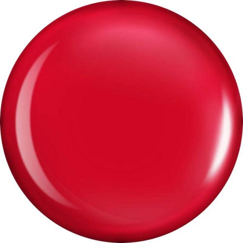 Eine glänzende rote Kugel, glatt und reflektierend mit Lichtreflexen auf der Oberfläche.