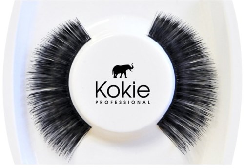 Neppare lashes met Kokie Professional-logo en een zwarte olifant in het midden.