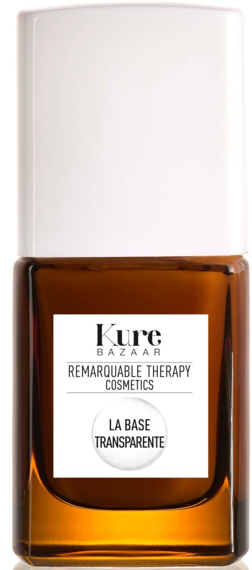 A small brown bottle with a white label and a white cap, labeled as skincare product from Kure Bazaar.