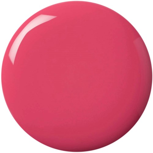 Eine große, glatte pinke Kugel mit einem glänzenden Reflex oben links.