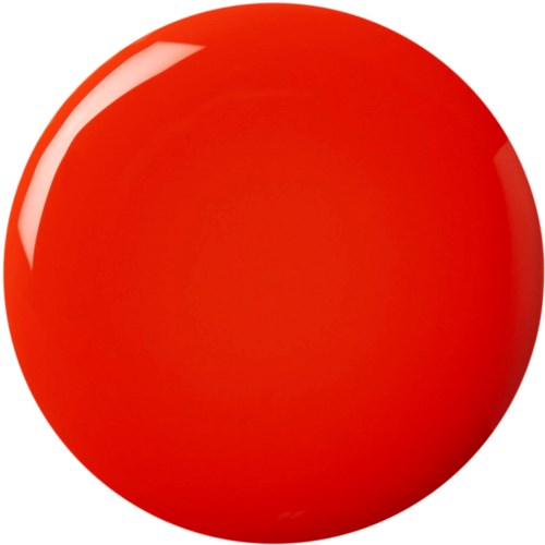Eine glänzende rote Kugel mit weißem Lichtreflex, glatt und rund.