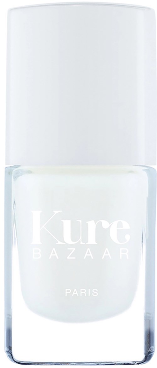 Eine weiße Nagellackflasche mit dem Markennamen 'Kure BAZAAR PARIS'.