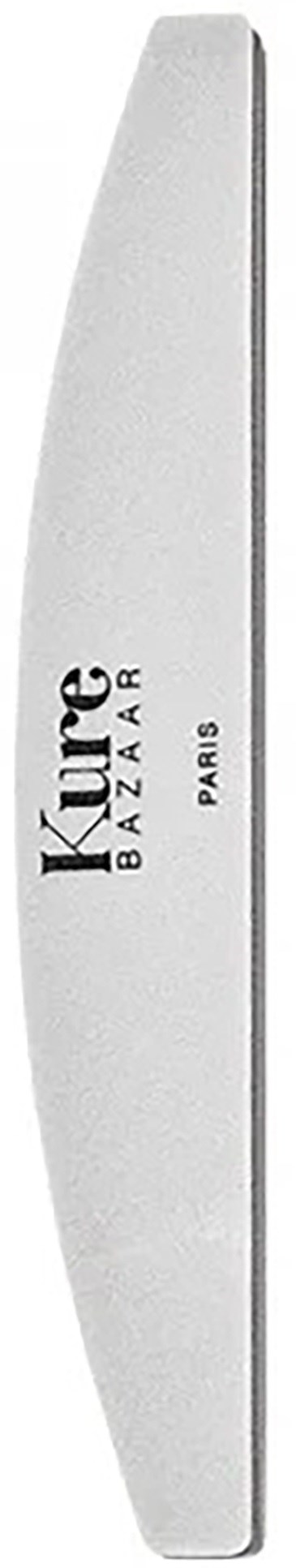 Eine weiße Metallnagelfeile mit dem Schriftzug "Lure Beauty Paris".