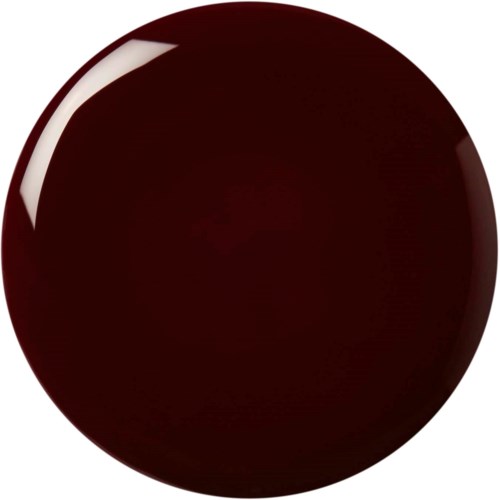 Ein glänzender, dunkelbrauner, runder Gegenstand. Es sieht glatt und reflektierend aus.