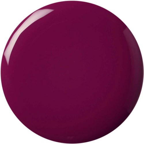 Eine glänzende, tief violette Kugel mit einer weißen Reflektion.