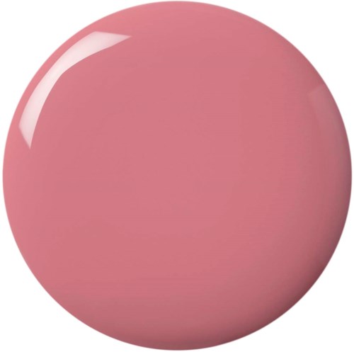 Ein rosafarbenes, glänzendes, rundes Objekt wie ein Ball oder Knopf.