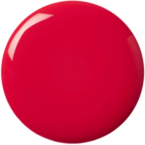 Eine glänzende rote Kugel mit reflektierender Oberfläche.