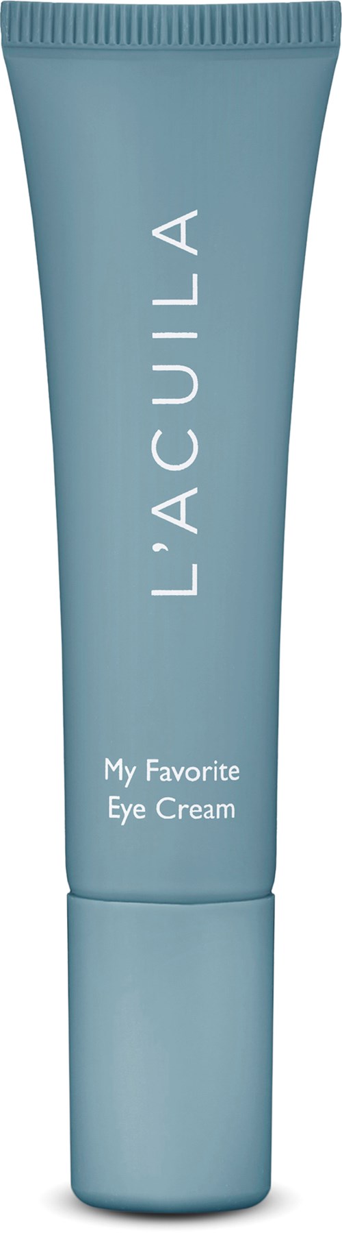 Een blauwe tube met La Roche-Posay en 'My Favorite Eye Cream' geschreven.