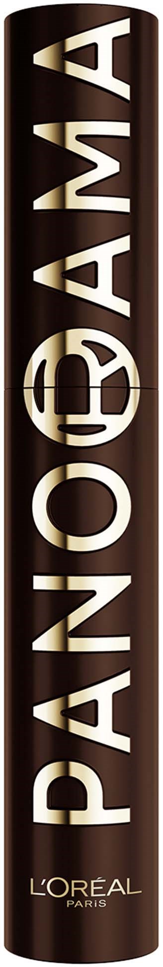 A tall, brown cylindrical object with the words 'PÂN O BAMÁ' written vertically in large letters. L'Oreal Paris logo is at the bottom.