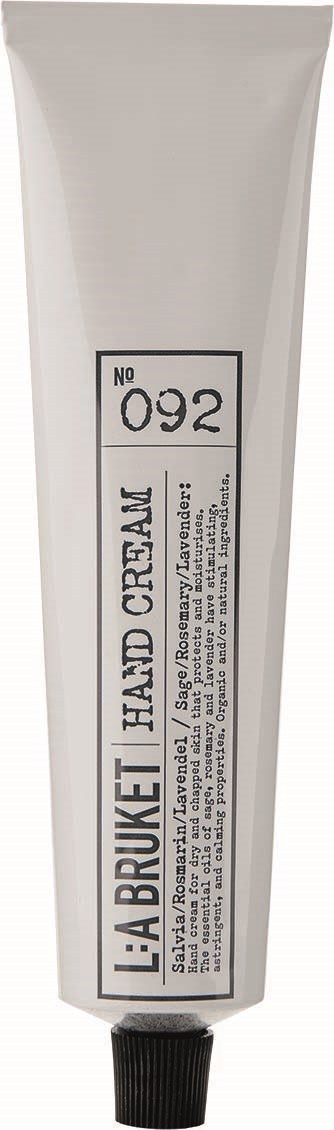 A white tube with a black cap labeled 'L'ABRUET' and 'HAID CREAM'. It has a product number 092.