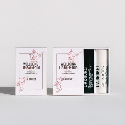 L:a Bruket Gift Box Valentine Lip Balm Duo