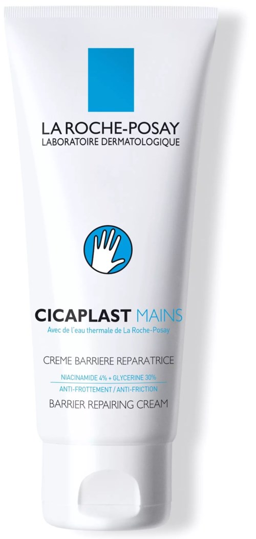 Barrière herstellende handcrème met kalmerende ingrediënten, biedt bescherming tegen wrijving en vorst van La Roche-Posay.