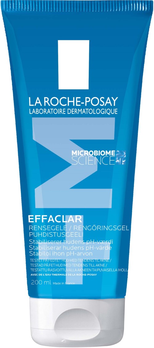 Blaue Tube mit La Roche-Posay Hautpflegeprodukt für Balance und pH-Stabilität, 200 ml.