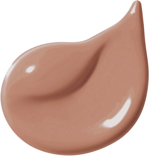 Eine cremige Foundation oder Concealer mit glatter, leicht glänzender Textur und warmem Beige-Ton.