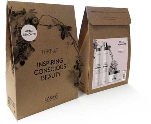 Two brown paper bags, one large with flowers and text, and a smaller one with a product image, are shown.
