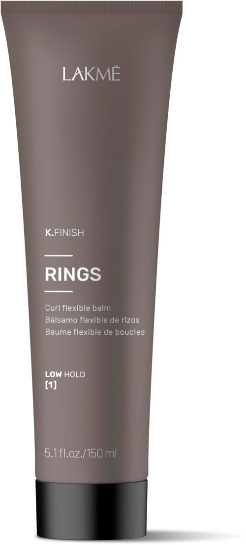 Harmaa putki Lakme K. Finish Rings joustava voide, matala pito, 150 ml.