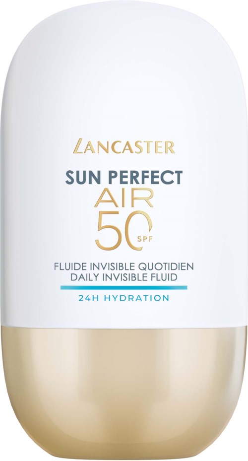 Lancaster Sun Perfect Air SPF 50 zonnebrandstick met 24 uur hydratatie en onzichtbare dagelijkse vloeistof.