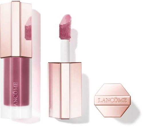 Leppestift med rosa lokk, et skittent rosa leppestift inni og en rosa kompaktdose i elegant design.