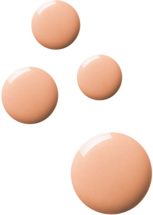 Five brown eggs of different sizes arranged on a white background.