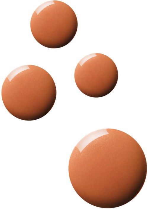 Four brown eggs of different sizes are arranged on a white background.