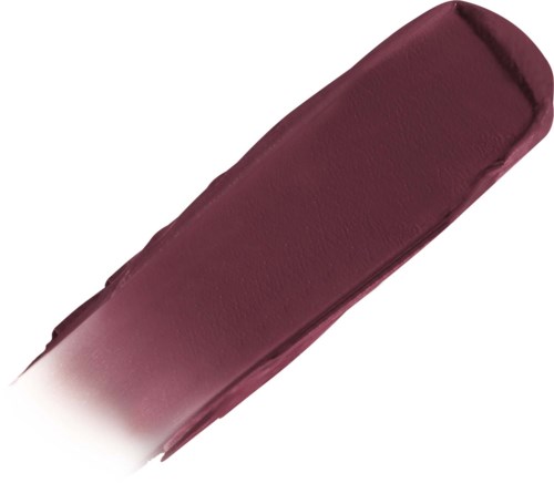 Suuri, suorakulmainen huulipuna syvässä violetin sävyssä ja sileällä pint​​alla.