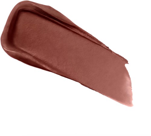 A brush stroke of brown lipstick with a smooth and shiny finish.