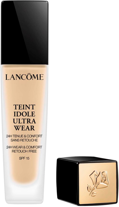Lancôme foundation och kompakt med svart och guldförpackning.