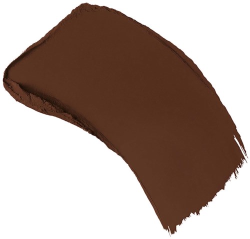Brown curved stroke, appears to be a brush stroke or paint mark on a white background.