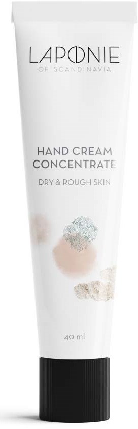 Laponie hand cream concentrate for dry, rough skin, in a white tube with black cap, 40 ml.