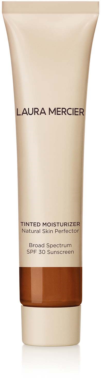 En tube av Laura Mercier färgad fuktighetskräm med SPF 30 och brett spektrum skydd.