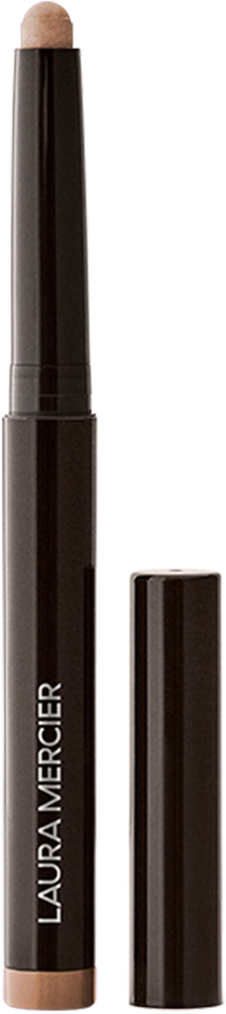 En svart Laura Mercier makeup-pinne med lock, visar den beige spetsen.