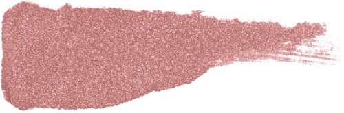 Ett rosa-rött penseldrag på en vit bakgrund med svarta kanter. Det ser ut som en konstnärlig färgfläck.
