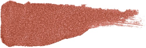 En texturerad brun penseldrag på vit bakgrund, med ojämna kanter och en något noppig look.
