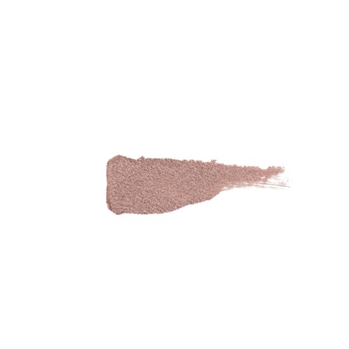 Ett enda drag av ljus rosa-beige makeup- eller kosmetikkräm på vit bakgrund.