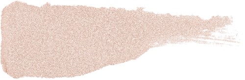 En beige penseldrag på vit bakgrund, med en texturerad och ojämn kant.