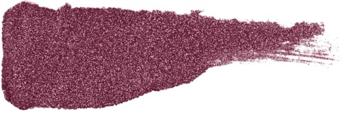 En stor, texturerad, lila borste på svart bakgrund med en grov kant.