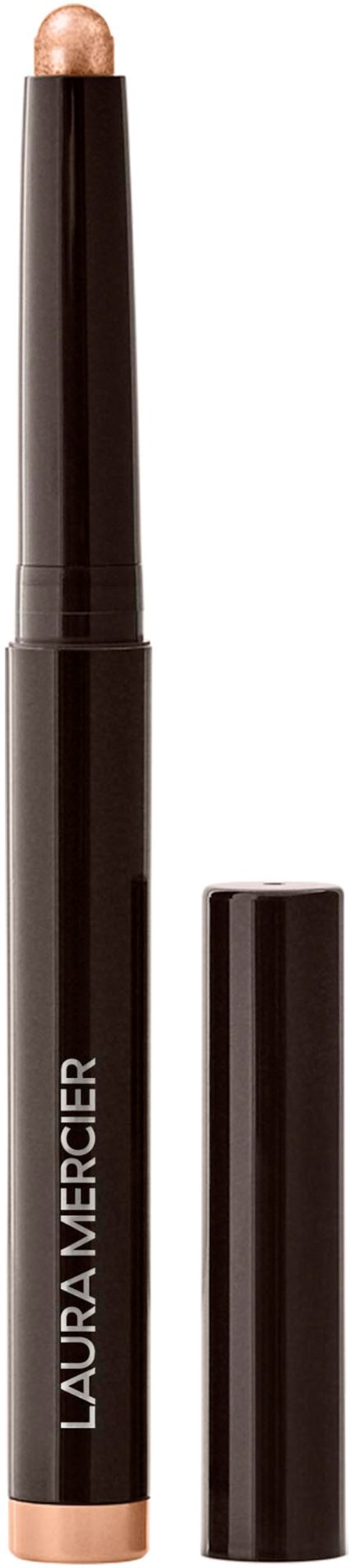 En beige concealer-stav från Laura Mercier med svart lock. Det är en makeupprodukt för hudtäckning.