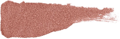 En brunaktig röd målarfärg på en vit bakgrund, med tjock och texturerad färg som breder ut sig.