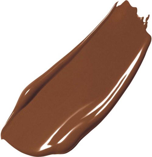 Sulan sileä, kiiltävä maitosuklaalevite valkoisella taustalla.