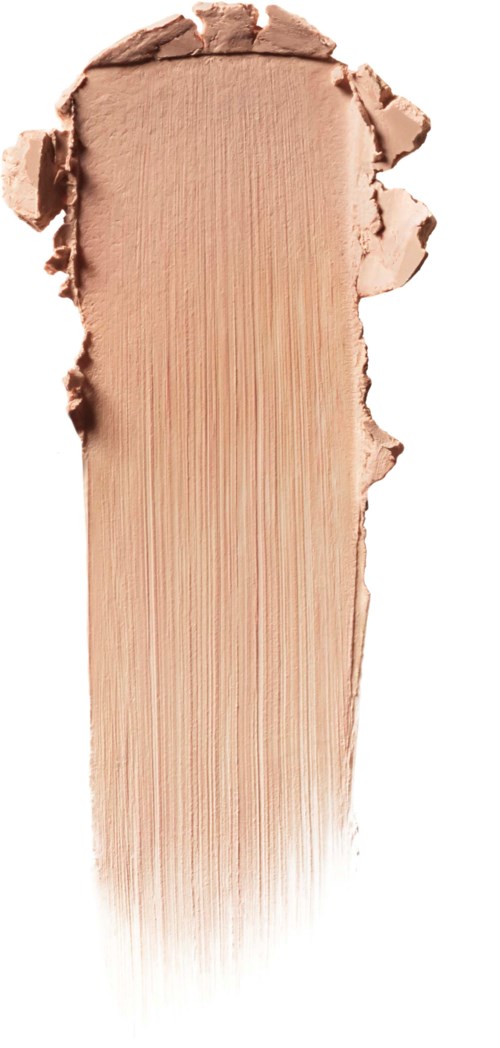 A streak of beige makeup or foundation with a rough, torn edge at the top.