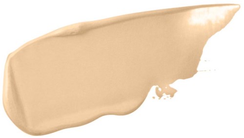 Beiget värinen kerma tai lotion pyyhkäisy valkoisella taustalla.