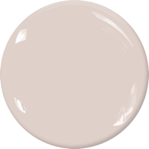 A glossy, beige, spherical object with shiny reflections and smooth surface.