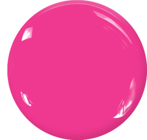 En glänsande rosa boll eller sfär med reflektioner på ytan.