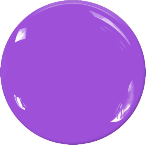 A large shiny purple ball with reflections on its surface.