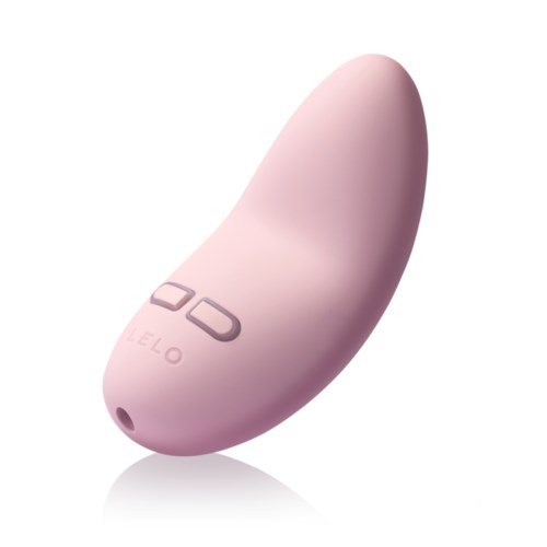 Ein rosa eiförmiges Objekt mit einem kleinen Loch an einem Ende und dem Schriftzug 'ELO'.