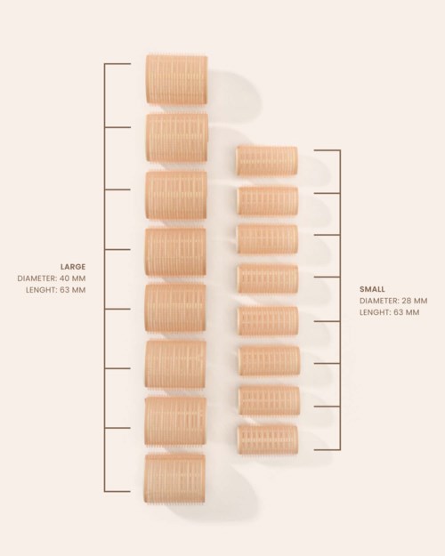 Lenoites Self Grip Hair Rollers 16-Pack