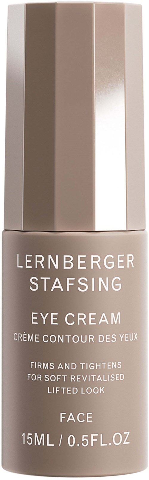 Eine Tube Augencreme von Lernberger Stafsing, 15 ml, um die Augen fest und jugendlich aussehen zu lassen.