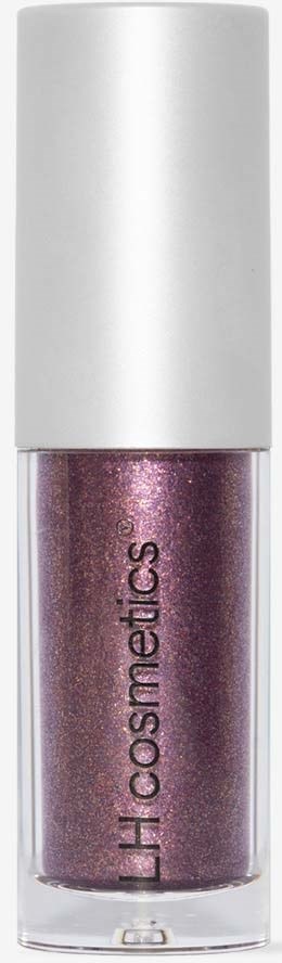 Ein kleiner Becher mit rosa Glitter-Nagellack und weißen Deckel. Der Markenname 'Ilcosmetics' steht auf der Flasche.